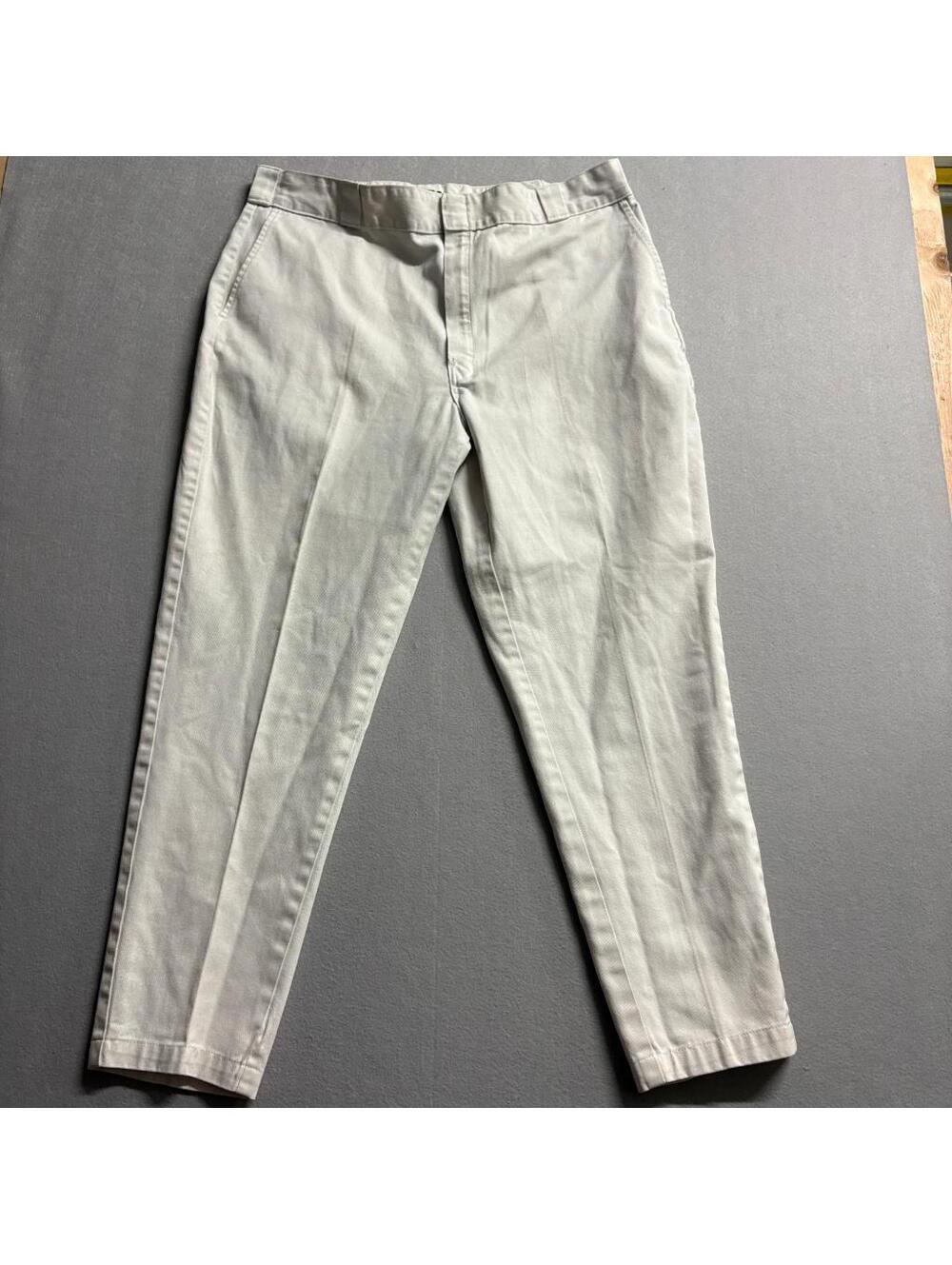 Dickies 874 Original Fit Work Pants Mens 40x32 Beige Khaki Twill Chino